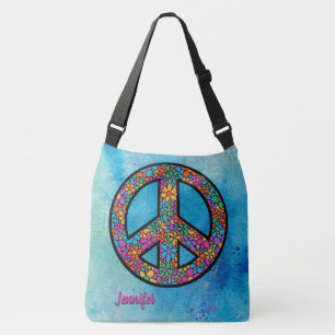 Bolso Cruzado Adorables Personalizado de Símbolo de la Paz bohe