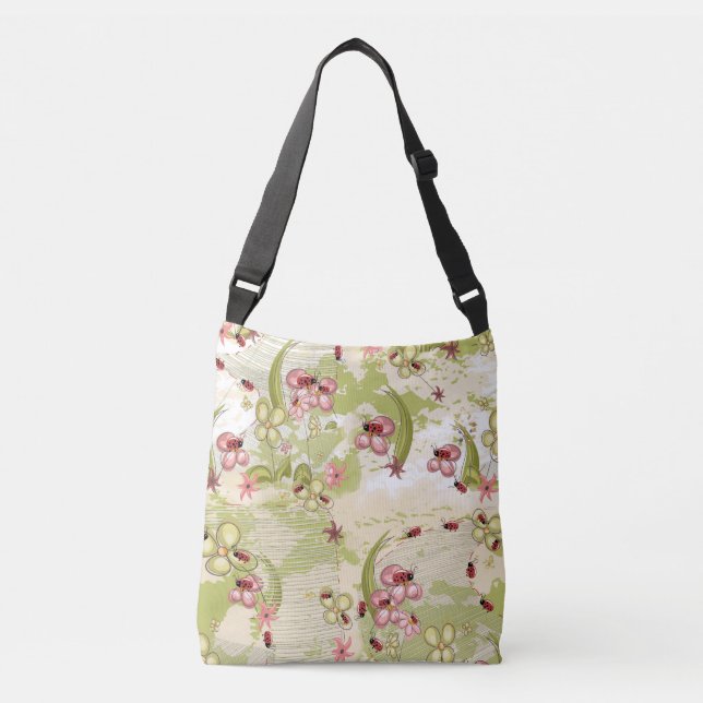 Bolso Cruzado Adventure Ditsy Ladybirds (Anverso)