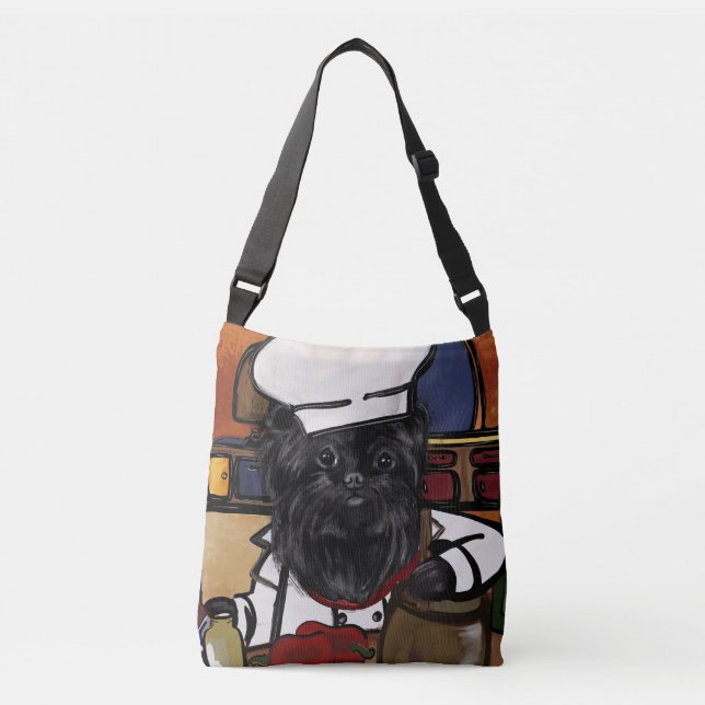 Bolso Cruzado Affenpinscher Chef (Anverso)