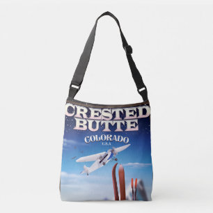 Bolso Cruzado Afiche de viaje de Crested Butte Colorado