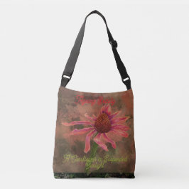 Bolso Cruzado Ageing Beauty, A Coneflower in Suspended Twilight