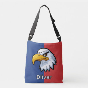 Bolso Cruzado Águila de dibujos animados patrióticos personaliza