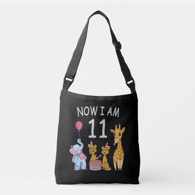 Bolso Cruzado Ahora tengo 11 años y 11 años en el zoológico (Anverso)