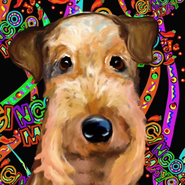 BOLSO CRUZADO AIREDALE TERRIER (Subido por el creador)