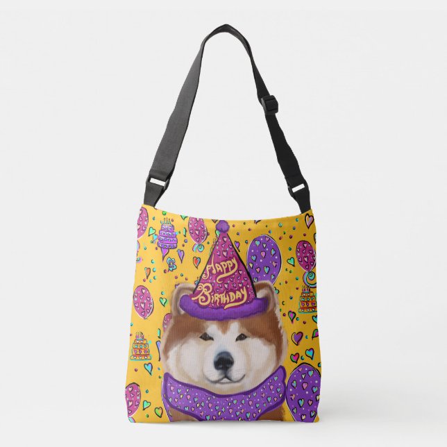 BOLSO CRUZADO AKITA DE CUMPLEAÑOS (Anverso)