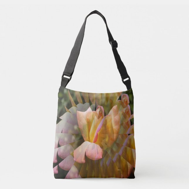 Bolso Cruzado Alas de un rosa de Paz...... (Anverso)