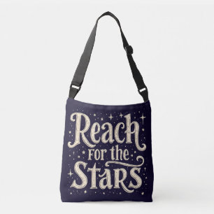 Bolso Cruzado Alcance para las estrellas arte de la tipografía c