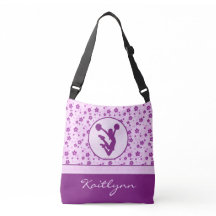Alegría personalizada o Pom Purple Heart floral