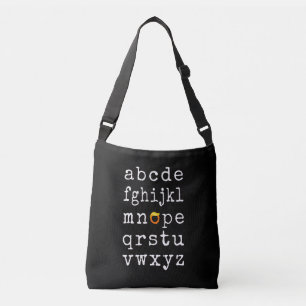 Bolso Cruzado Alfabeto Anti-Trump - Nope V