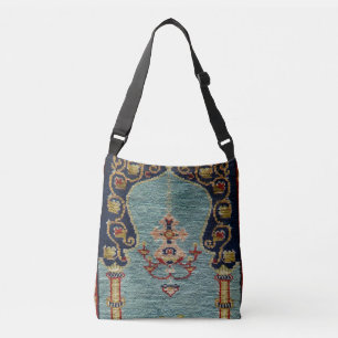 Bolso Cruzado Alfombra Antigua de Kilim Turco
