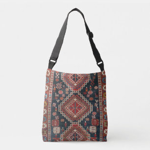 Bolso Cruzado Alfombra Oriental Antigua Persa Turca Karbistan