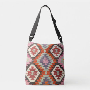 Bolso Cruzado Alfombra Oriental Antigua Persa Turca Kilim