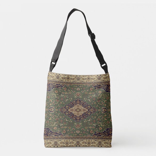 Bolso Cruzado Alfombra Oriental Persa Turca (Reverso)