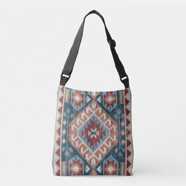 Bolso Cruzado Alfombra turca alfombra antigua Kilim Kabristan (Anverso)