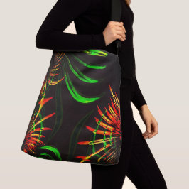 Bolso Cruzado ¿Algunas hojas de pasto y 'pétalos de flores de fu