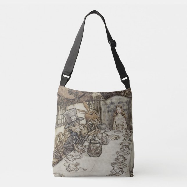 Bolso Cruzado Alice Birthday Uncumpleaños Rabbit Hatter Fiesta (Anverso)