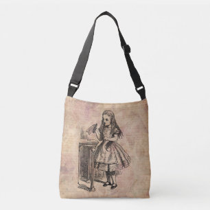 Bolso Cruzado Alicia en el país de las maravillas bebe mi botel