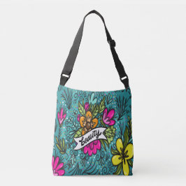 Bolso Cruzado Almohada Decorativa Belleza con Flores
