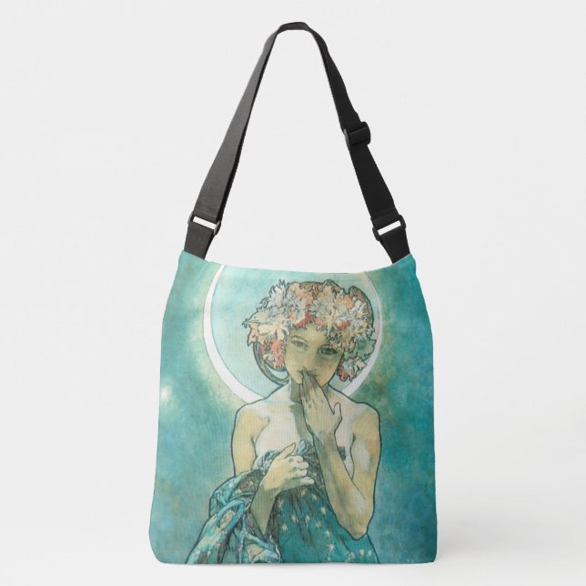 Bolso Cruzado Alphonse Mucha Moonlight Clair De Lune Art Nouveau (Anverso)