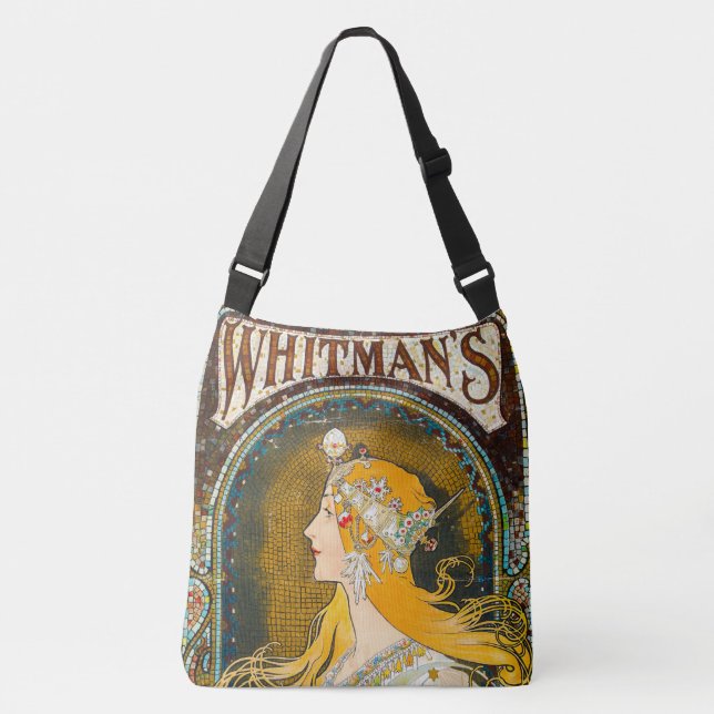 Bolso Cruzado Alphonse Mucha vincula el anuncio de Whitman (Anverso)