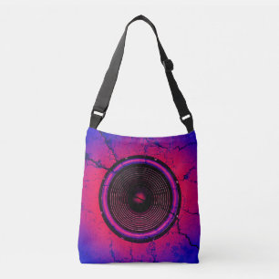 Bolso Cruzado Altavoz musical en una pared rota