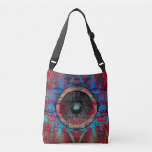Bolso Cruzado Altavoz musical en una pared rota