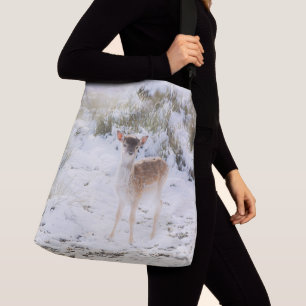 Bolso Cruzado Amanecer pequeño lindo en la nieve de invierno 1 #