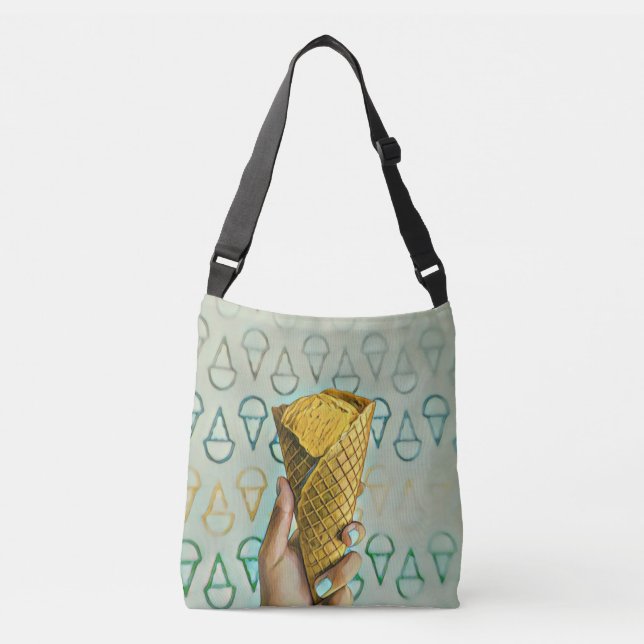 Bolso Cruzado Amantes de helados de verano (Anverso)