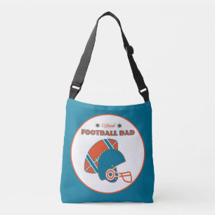 Bolso Cruzado Amantes del fútbol naranja azul
