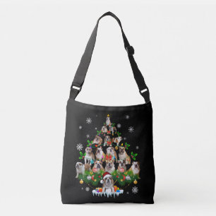 Bolso Cruzado Amantes del perro  Ornamentos de árbol de Navidad 