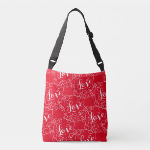Bolso Cruzado AMAR el patrón blanco transparente con LINES