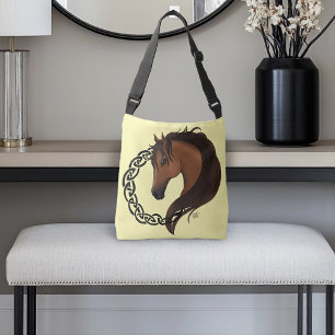 Bolso Cruzado Amarillo del caballo marrón celta