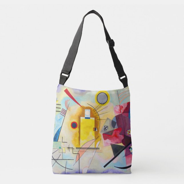 Bolso Cruzado Amarillo-Rojo-Azul de Kandinsky (Anverso)