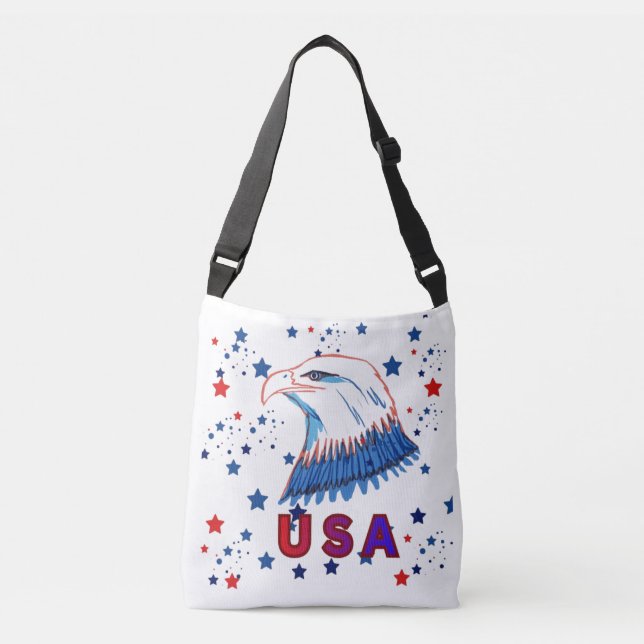 Bolso Cruzado American patriotic eagle (Anverso)