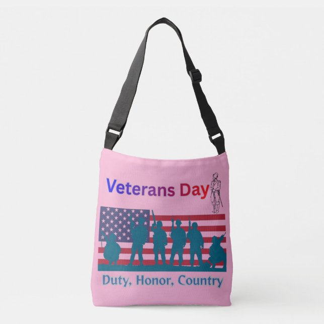 Bolso Cruzado American veterans pink (Anverso)