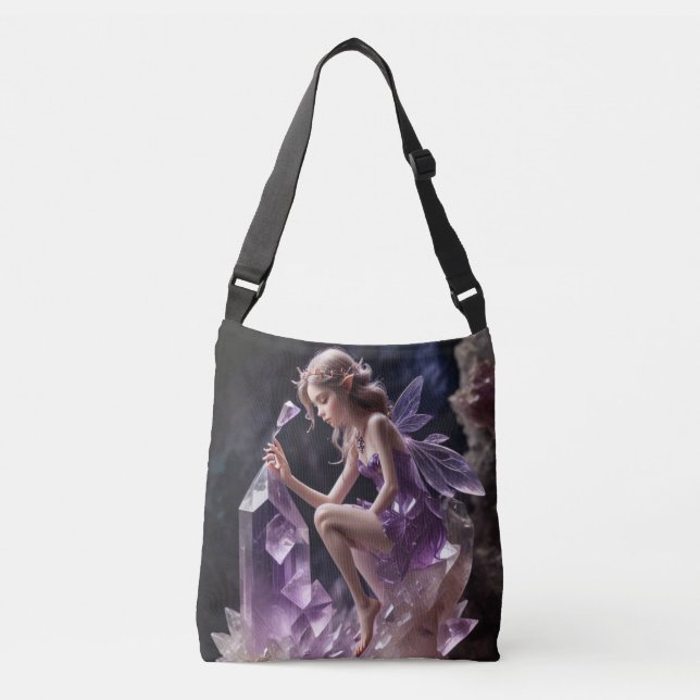 Bolso Cruzado Amethyst Crystal Fantasy Fairy Princess (Anverso)