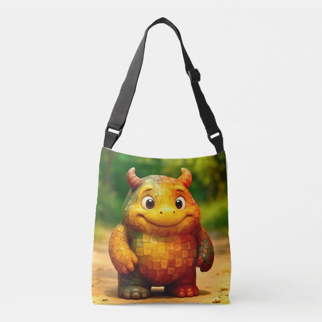 Bolso Cruzado Amigos extraños - Monstruo de la tela arcoiris Pos (Anverso)