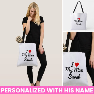 Bolso Cruzado Amo a mi mamá Crea tu propio nombre de madre