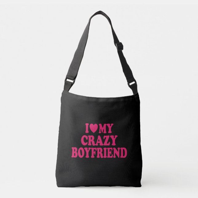 Bolso Cruzado Amo a mi novio loco (Anverso)