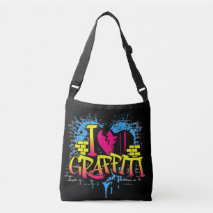 Bolso Cruzado Amo el grafiti: arte callejero urbano