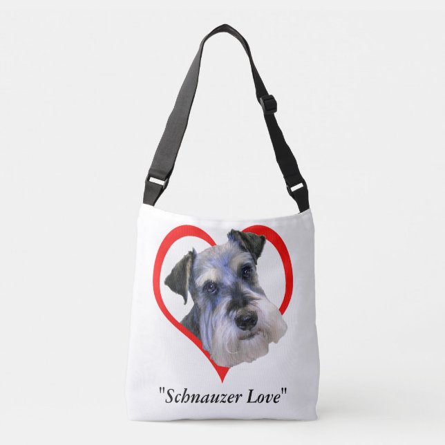 Bolso Cruzado Amor del Schnauzer (Anverso)