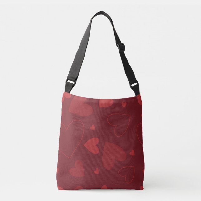 Bolso Cruzado Amor en rojo (Anverso)