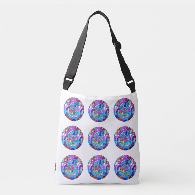 Bolso Cruzado amor maravilloso del hippie (Anverso)