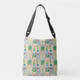 Bolso Cruzado amor por cactus - acuarela