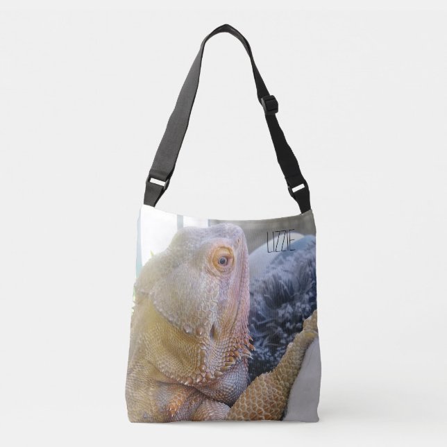 Bolso Cruzado Añada su foto barbuda personalizada nombre del (Anverso)
