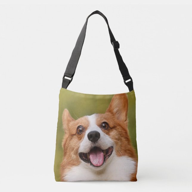 Bolso Cruzado Añadir foto de perro personalizada (Anverso)