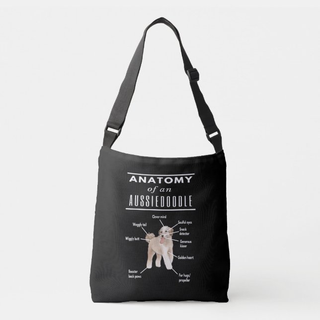 Bolso Cruzado Anatomía de un áussiedoodle (Anverso)