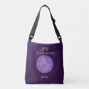 Bolso Cruzado Ángel Lavanda Radiante de Alegría Nombre Glow