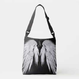Bolso Cruzado ANGEL WINGS Personalizado Negro Monograma