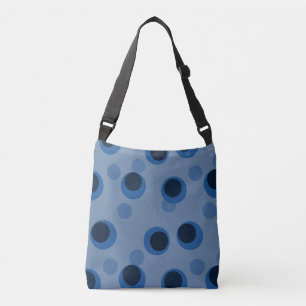 Bolso Cruzado Anillos de Luna Azul